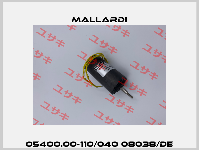 05400.00-110/040 08038/DE Mallardi