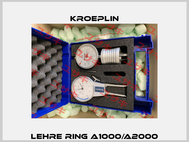 Lehre Ring A1000/A2000 Kroeplin