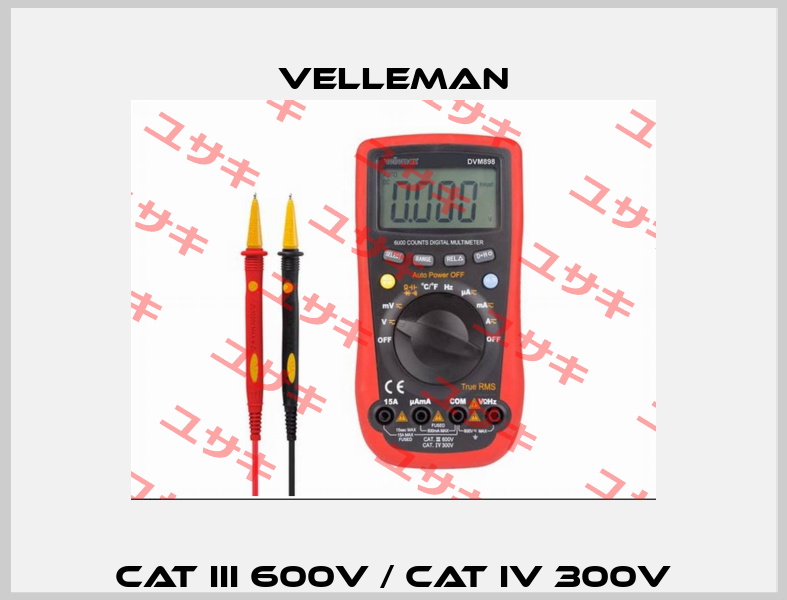CAT III 600V / CAT IV 300V velleman