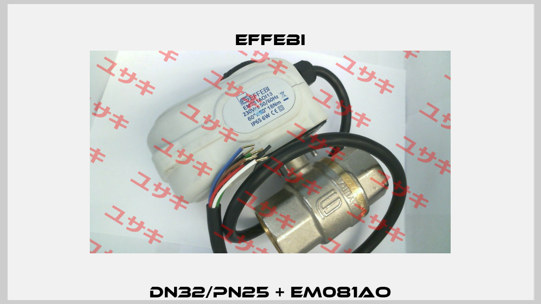 DN32/PN25 + EM081AO Effebi