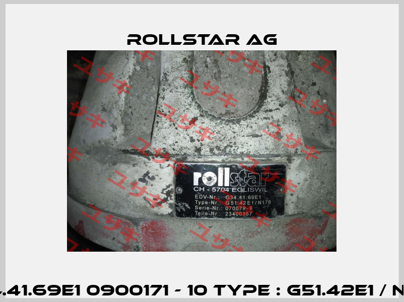 G34.41.69E1 0900171 - 10 Type : G51.42E1 / N170  Rollstar AG