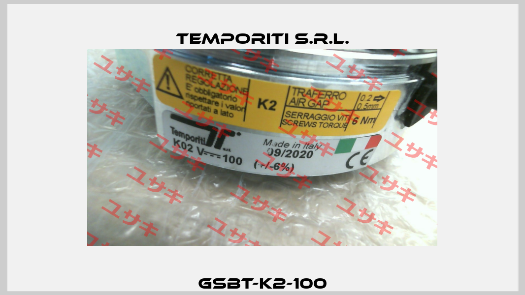 GSBT-K2-100 Temporiti s.r.l.