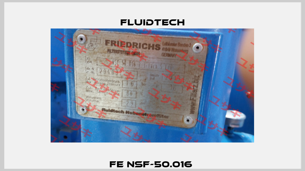 FE NSF-50.016  Fluidtech