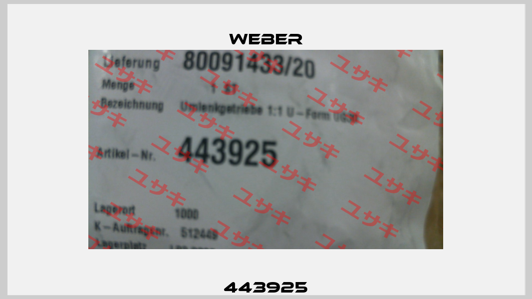 443925 Weber