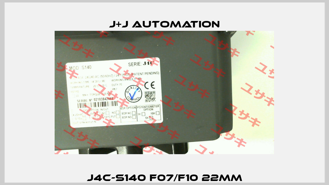 J4C-S140 F07/F10 22mm J+J Automation