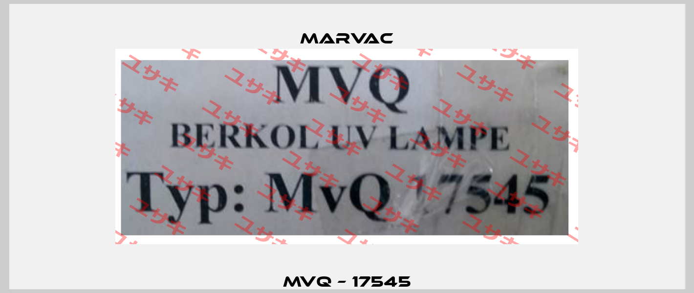 MVQ – 17545 MARVAC