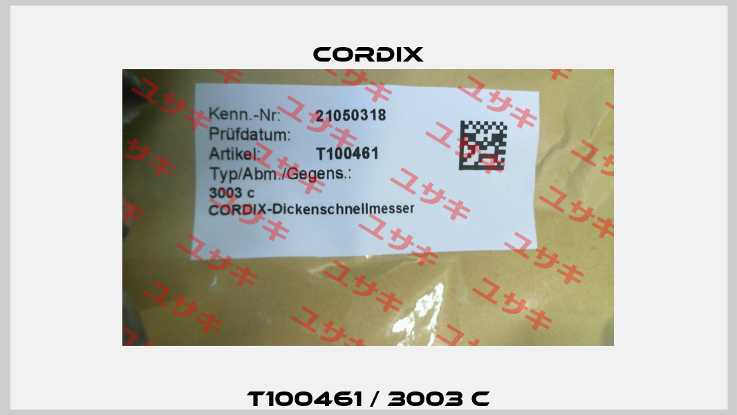T100461 / 3003 c CORDIX