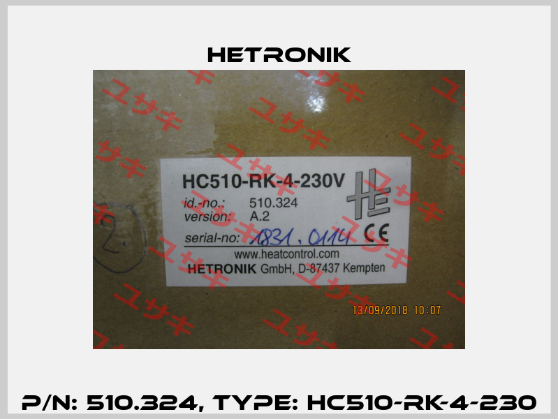 P/N: 510.324, Type: HC510-RK-4-230 HETRONIK