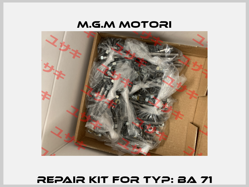 repair kit for Typ: BA 71 M.G.M MOTORI
