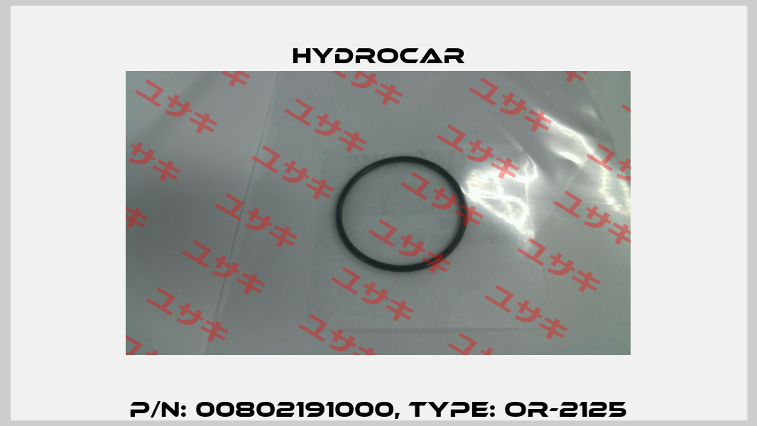 P/N: 00802191000, Type: OR-2125 Hydrocar