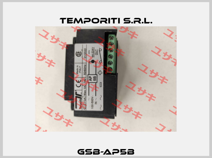 GSB-AP5B Temporiti s.r.l.