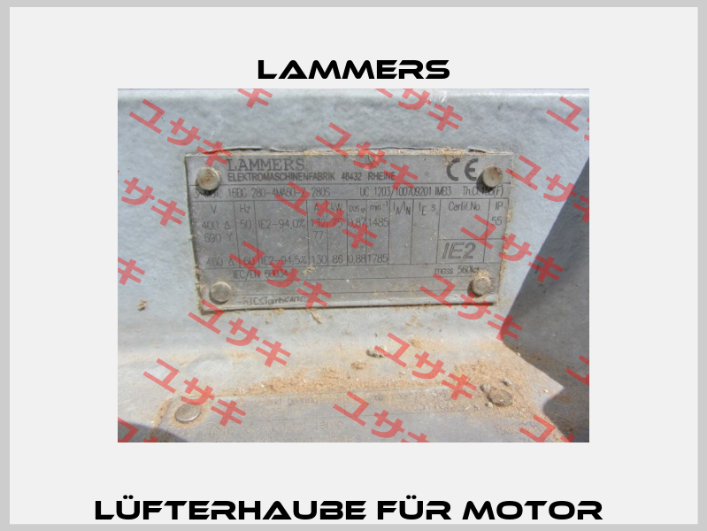 Lüfterhaube für Motor  Lammers