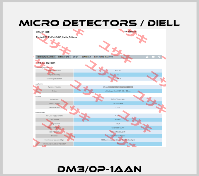 DM3/0P-1AAN Micro Detectors / Diell