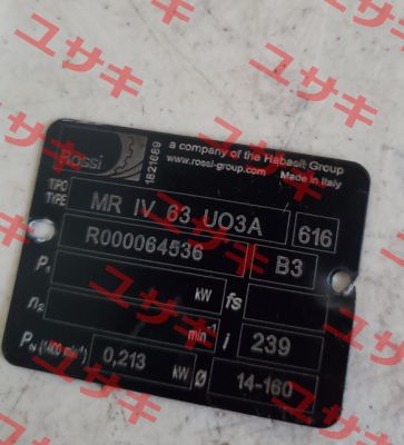 MR IV 63 UO3A Rossi