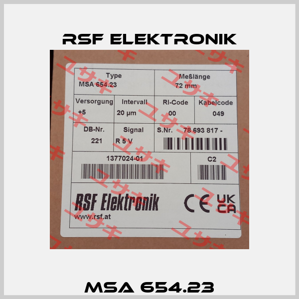 MSA 654.23 Rsf Elektronik