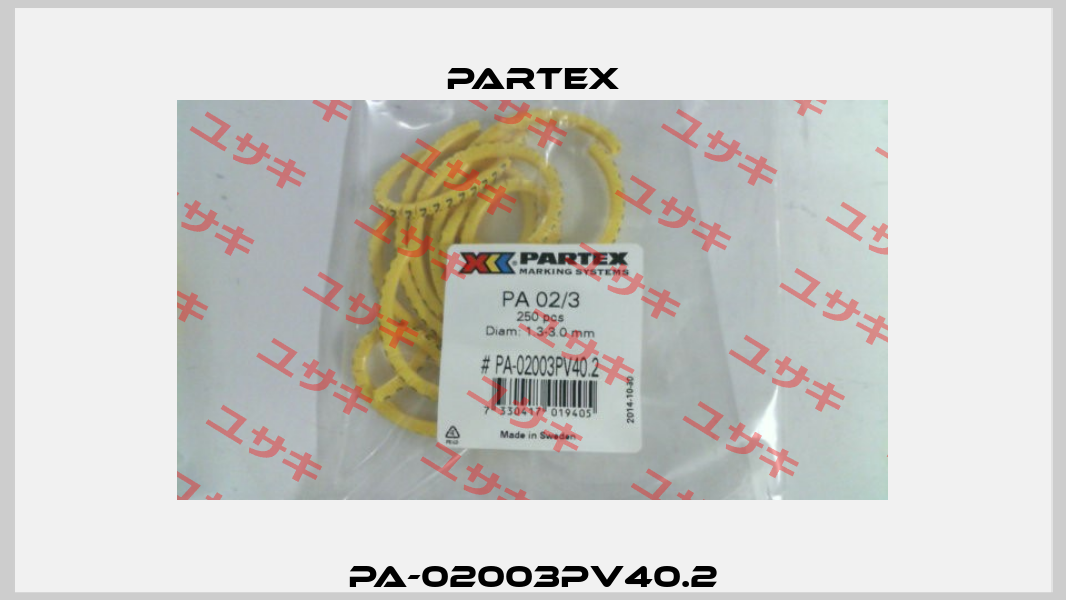 PA-02003PV40.2 Partex