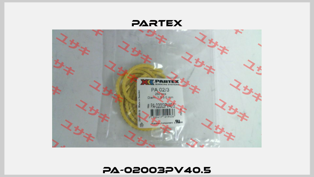 PA-02003PV40.5 Partex
