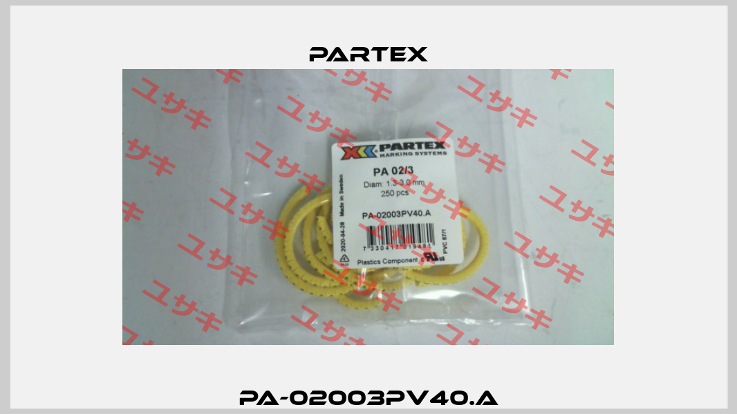 PA-02003PV40.A Partex