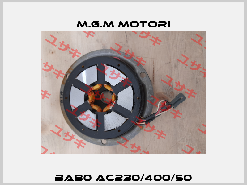 BA80 AC230/400/50 M.G.M MOTORI