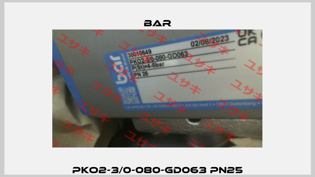 PKO2-3/0-080-GD063 PN25 bar