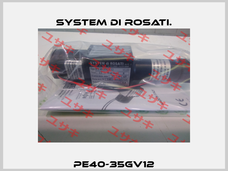 PE40-35GV12 System di Rosati.