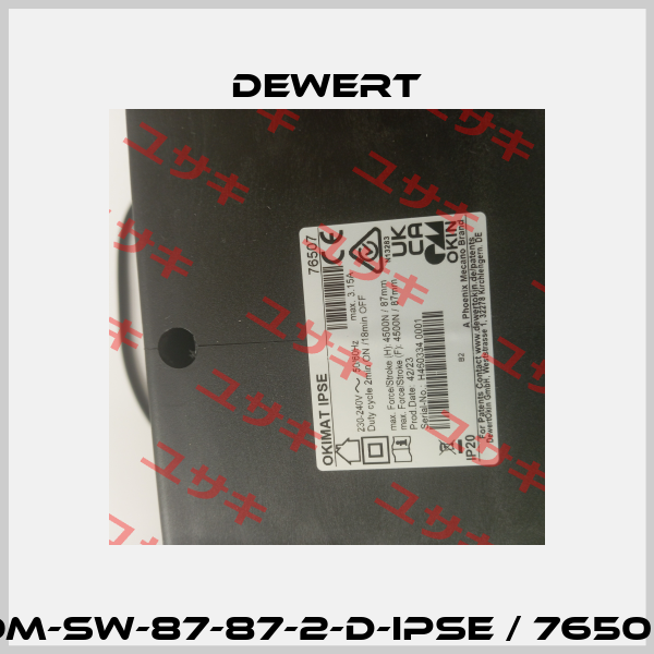OM-SW-87-87-2-D-IPSE / 76508 DEWERT
